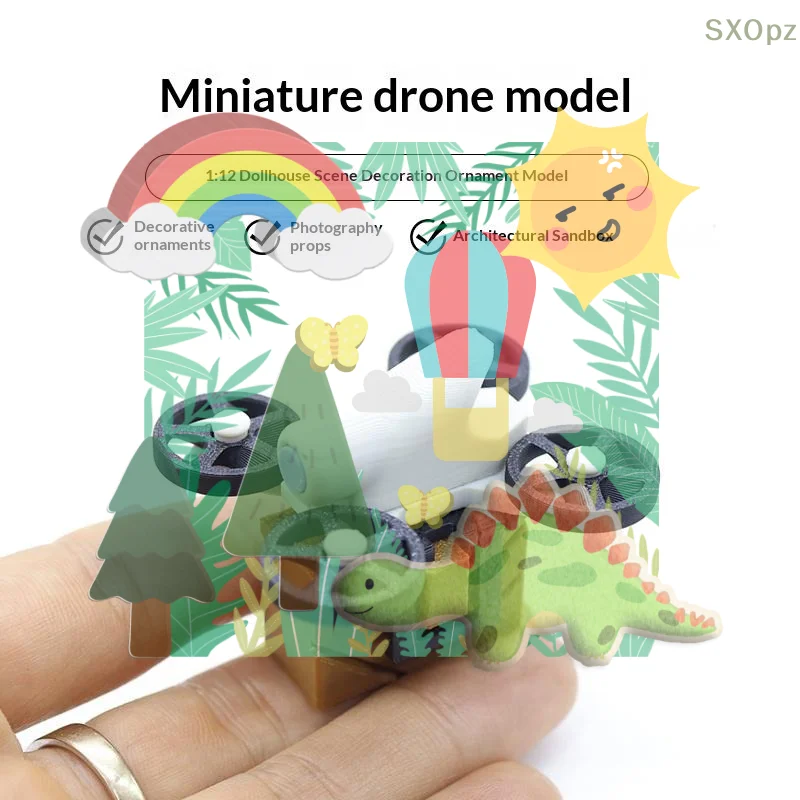 1 Set Mini Simulated Unmanned Aerial Vehicle Doll Accessories Toys 1/12 Dollhouse Miniature Scene Decoration Photography Props
1 Set Mini Simulated Unmanned Aerial Vehicle Doll Accessories Toys 1/12 Dollhouse Miniature Scene Decoration Photography Props