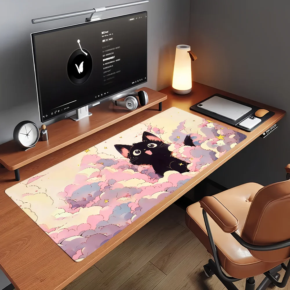 Black Cat on Clouds Mouse Pad Non-slip Locking Edge DeskMat PC Laptop Accessories Rubber Office Keyboard Large Game XXL carpet
Black Cat on Clouds Mouse Pad Non-slip Locking Edge DeskMat PC Laptop Accessories Rubber Office Keyboard Large Game XXL carpet