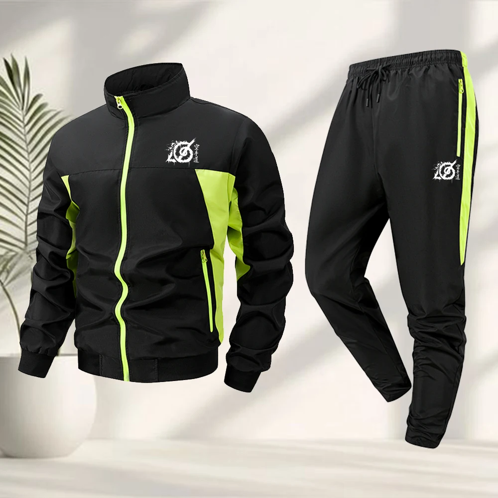 Men's Summer Sportswear Two Piece Set Zippered Stand Collar Jacket With Drawstring Pants Lightweight And Breathable Running Suit
Men's Summer Sportswear Two Piece Set Zippered Stand Collar Jacket With Drawstring Pants Lightweight And Breathable Running Suit