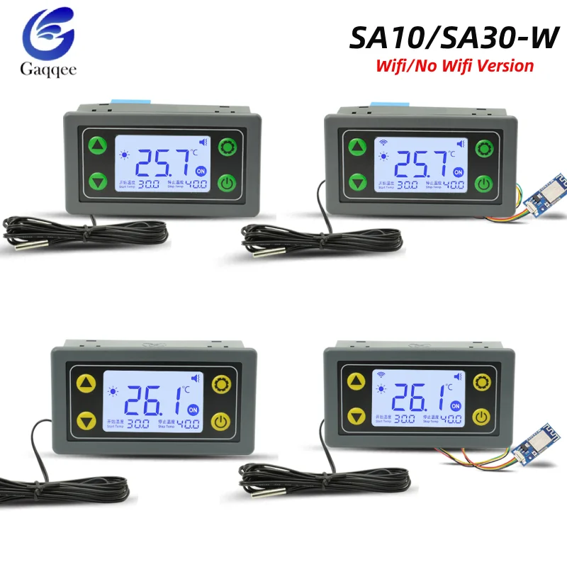 LCD Digital Temperature Controller Switch intelligent Full-automatic Wifi Remote Control Thermostat AC110V 220V DC6-30V
LCD Digital Temperature Controller Switch intelligent Full-automatic Wifi Remote Control Thermostat AC110V 220V DC6-30V