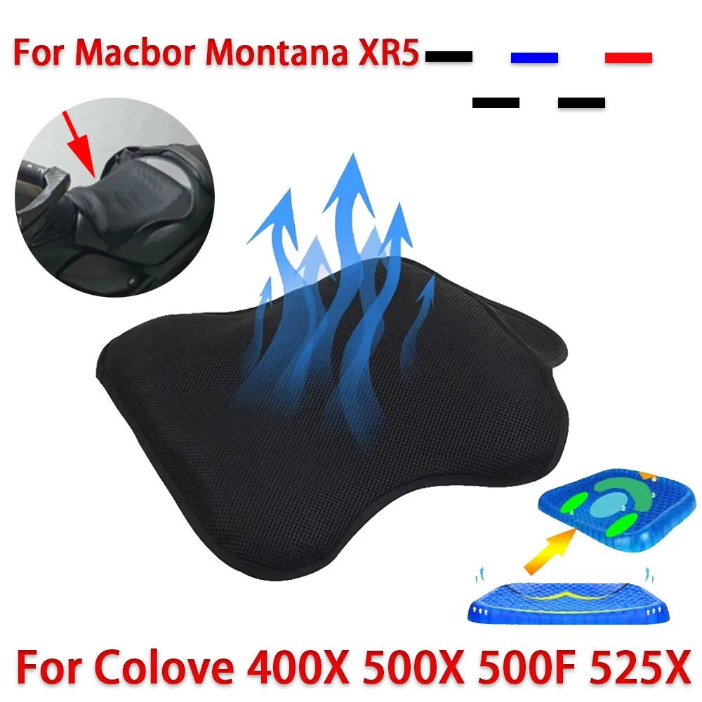 For Macbor Montana XR5 Breathable Pressure Relief Gel Seat Cushion Cover For Colove KY400X KY500X KY500F Excelle 400X 500X 525X
For Macbor Montana XR5 Breathable Pressure Relief Gel Seat Cushion Cover For Colove KY400X KY500X KY500F Excelle 400X 500X 525X