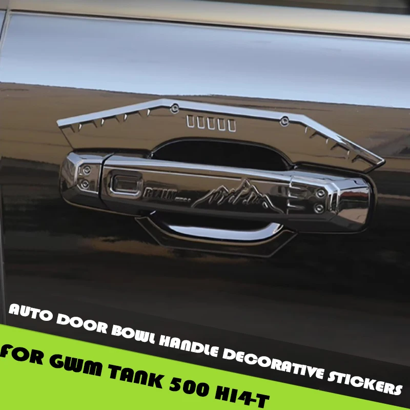 Auto Door Bowl Handle Decorative Stickers Fit for Tank 500 Hi4-T Modified Auto Tailgate Handle Protective Cover Upgrade Parts 
Auto Door Bowl Handle Decorative Stickers Fit for Tank 500 Hi4-T Modified Auto Tailgate Handle Protective Cover Upgrade Parts