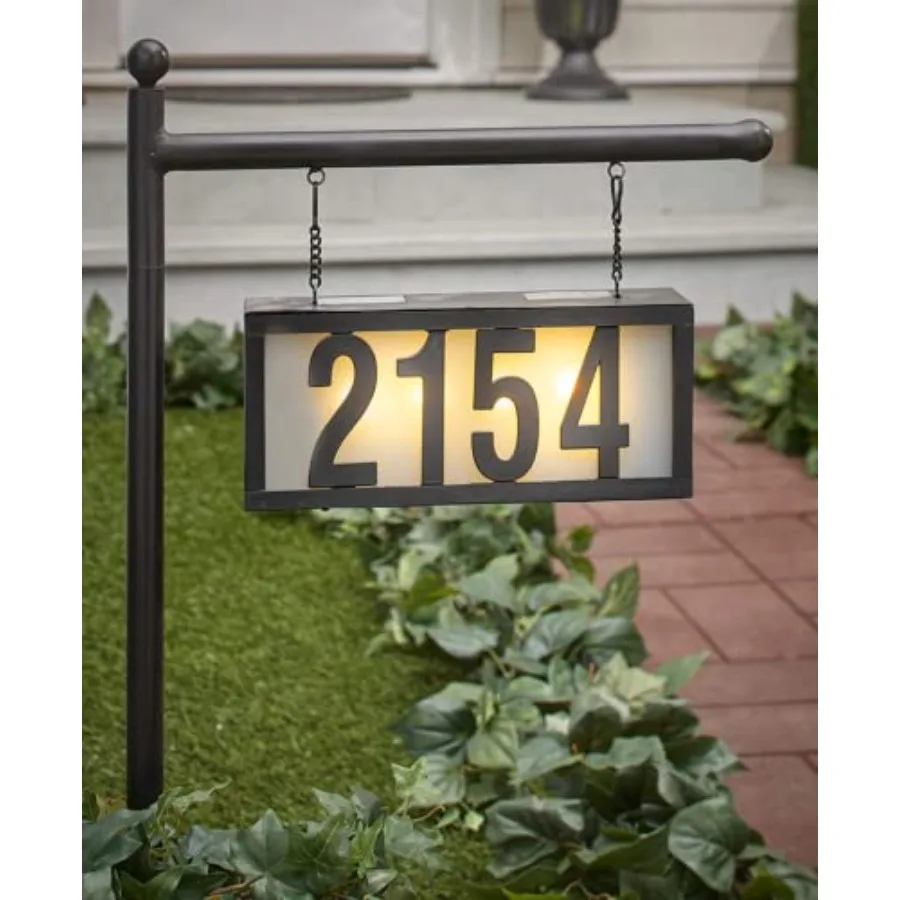 Solar Metal Address Signs for Yard with 50 Customizable House Numbers for Outside - Any Combination, with Warm White and Cold W
Solar Metal Address Signs for Yard with 50 Customizable House Numbers for Outside - Any Combination, with Warm White and Cold W