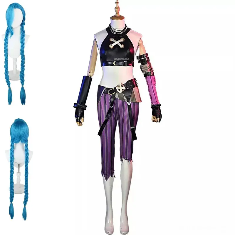LOL Jinx Arcane Cosplay Costume Loose Cannon Outfit Game Cos Women Explosive Loli Bomb Style Halloween Party Dress Custom
LOL Jinx Arcane Cosplay Costume Loose Cannon Outfit Game Cos Women Explosive Loli Bomb Style Halloween Party Dress Custom