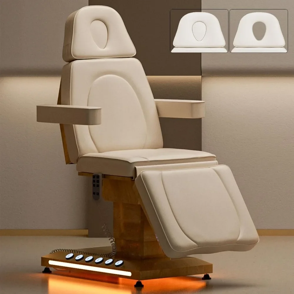 Fully Electric Esthetician Facial Bed Spa Chairs with Light, 3 Motor Adjustable Lash Bed Tattoo Chair for Client, Massage Table
Fully Electric Esthetician Facial Bed Spa Chairs with Light, 3 Motor Adjustable Lash Bed Tattoo Chair for Client, Massage Table