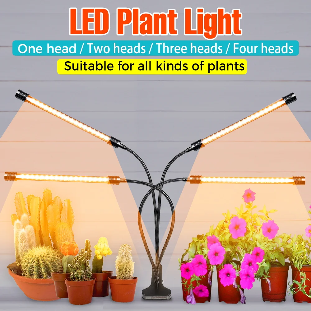 LED Plant Grow Light USB Full Spectrum 5V with Clip UV/IR 360°Adjustable Gooseneck Timing Auto On/Off Growth Sunlight Fill Lamp
LED Plant Grow Light USB Full Spectrum 5V with Clip UV/IR 360°Adjustable Gooseneck Timing Auto On/Off Growth Sunlight Fill Lamp