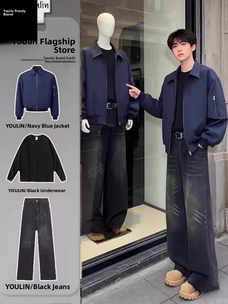 Мужская зимняя куртка Cleanfit Flight Jaet из хлопка, комплект в американском ретро-стиле, синяя, синий цвет
Мужская зимняя куртка Cleanfit Flight Jaet из хлопка, комплект в американском ретро-стиле, синяя, синий цвет