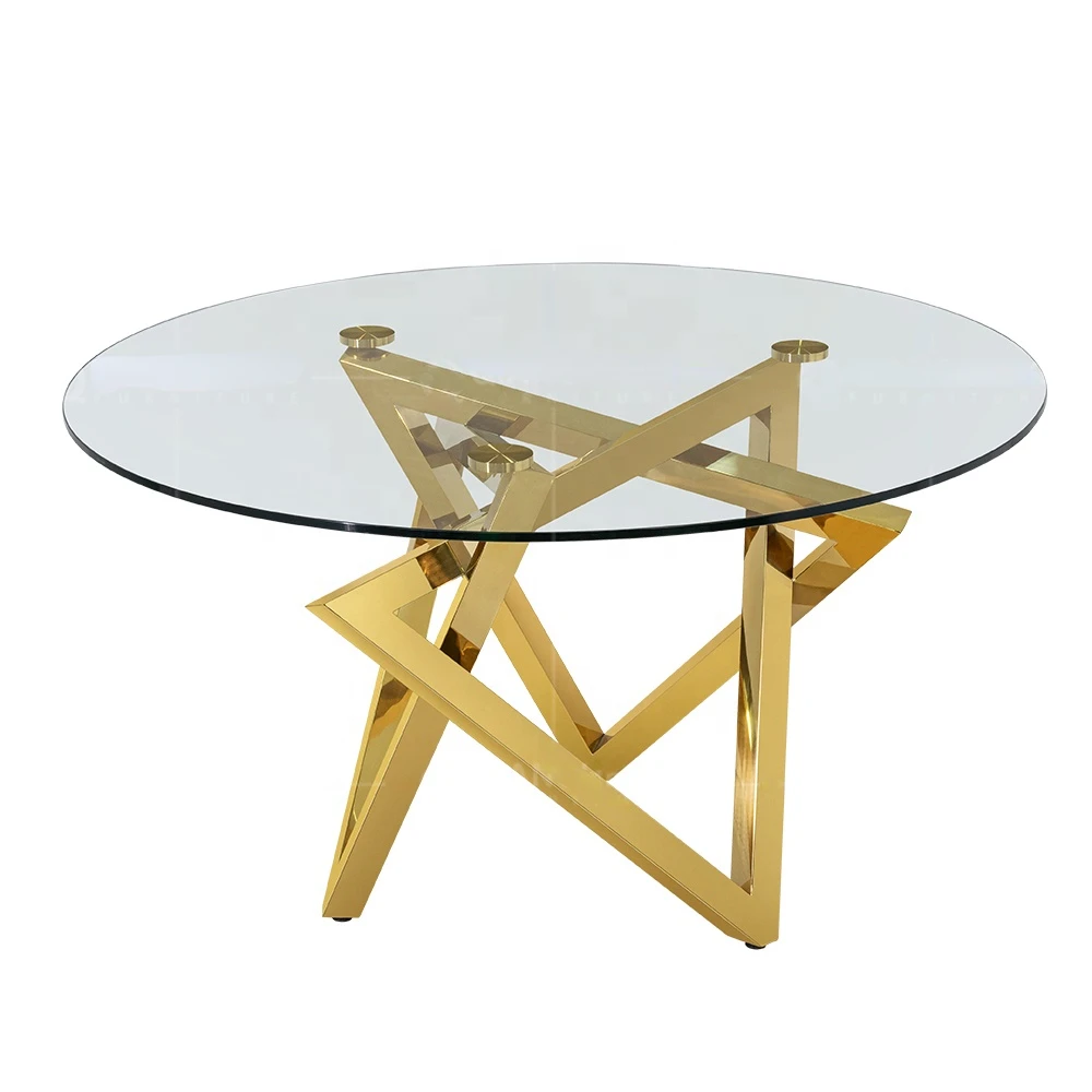 Modern Luxury Classic Luxury Round Dininng Table Gold Mirror Glass Tops Luxurious Furniture
Modern Luxury Classic Luxury Round Dininng Table Gold Mirror Glass Tops Luxurious Furniture