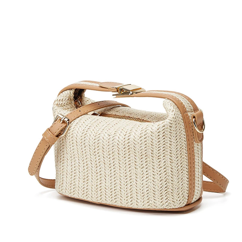 Straw woven bucket bag, casual women's bag, simple handbag, single-shoulder crossbody bag, distinctive straw woven bag
Straw woven bucket bag, casual women's bag, simple handbag, single-shoulder crossbody bag, distinctive straw woven bag