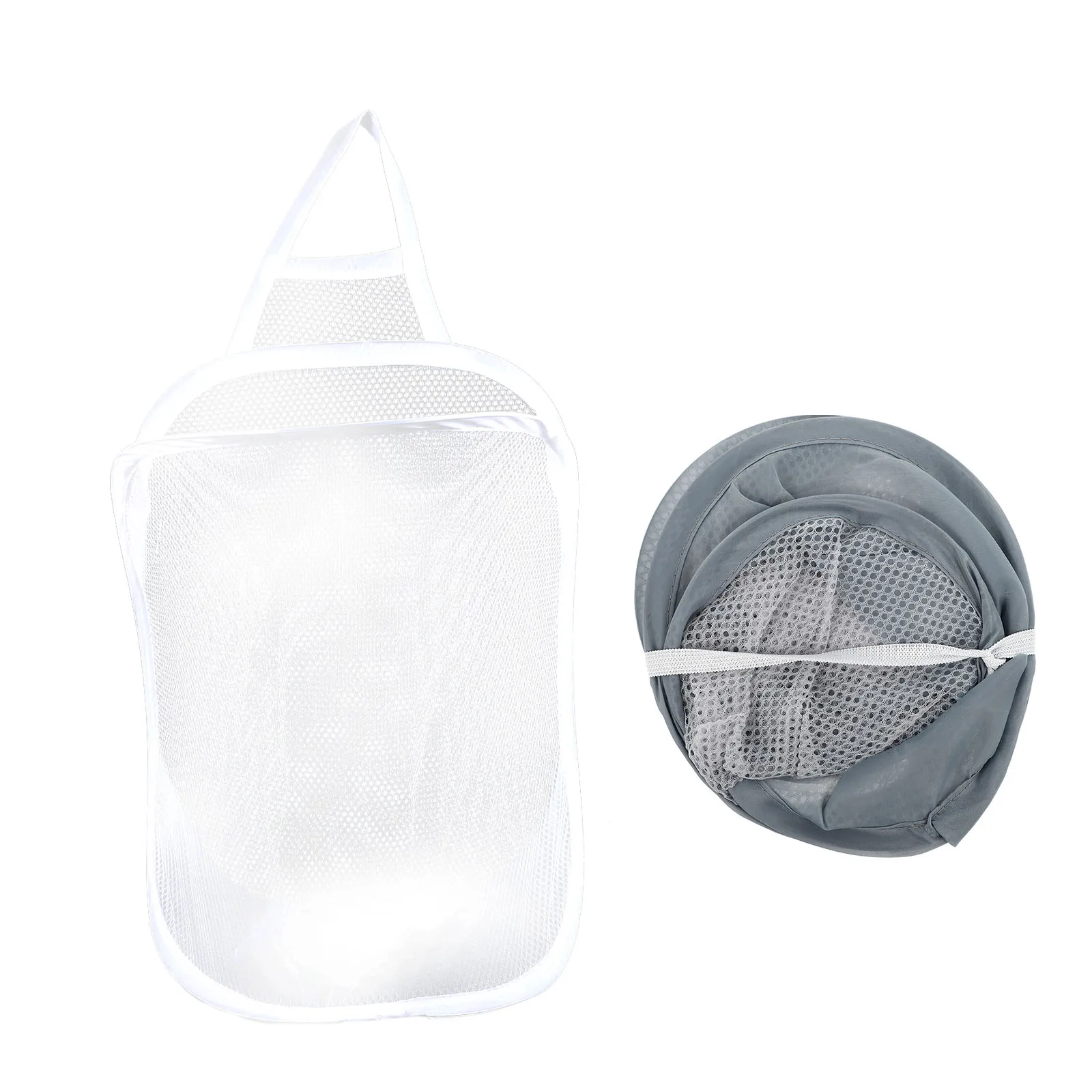2Pcs Hanging Laundry Basket Foldable Storage Hampers Wall mounted Breathable Mesh Strong Nylon Easy Clean Long Serving Household
2Pcs Hanging Laundry Basket Foldable Storage Hampers Wall mounted Breathable Mesh Strong Nylon Easy Clean Long Serving Household