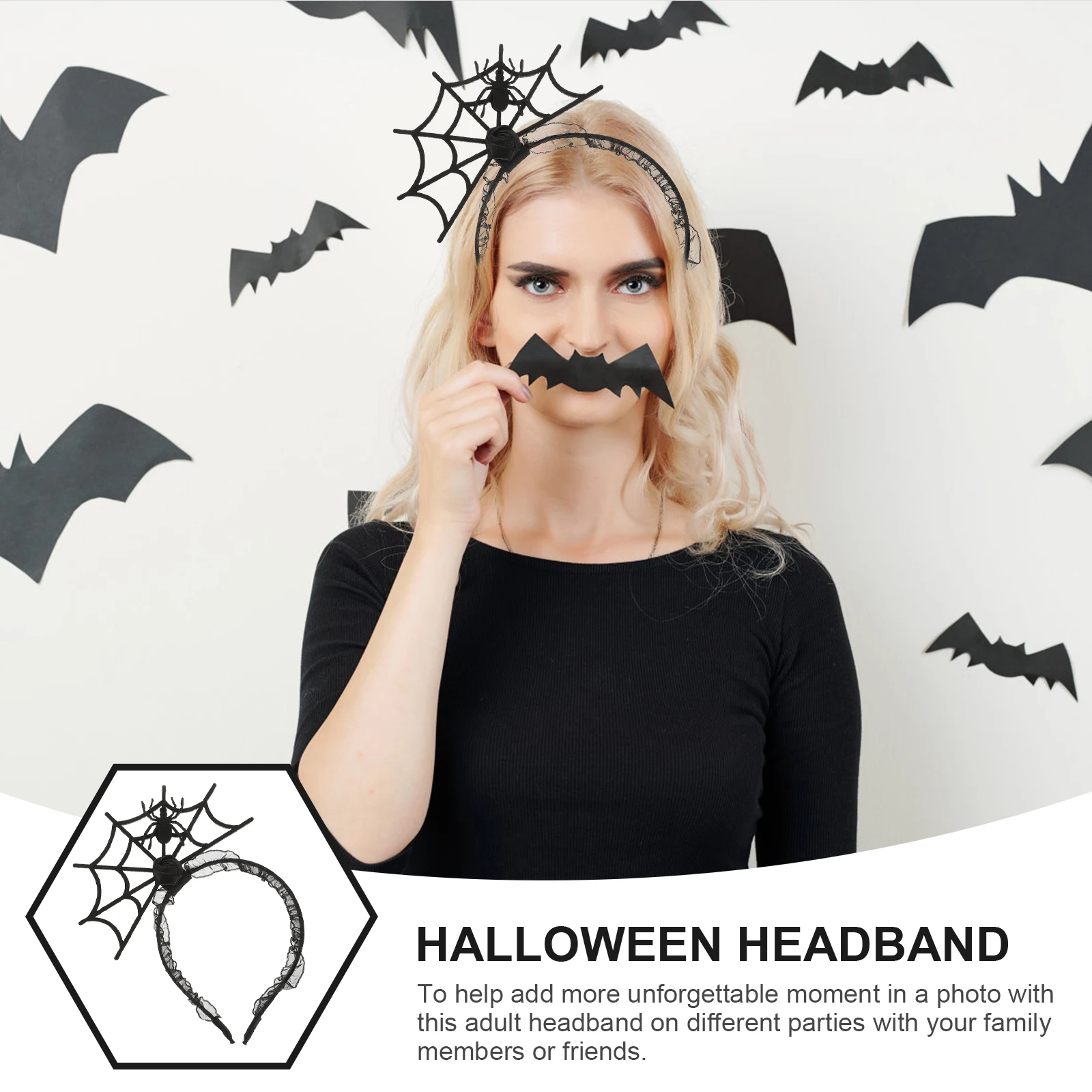2pcs Halloween Spider Headband Women Hair Band Cosplay Headdress Party Accessories Costume Supplies Lightweight Comfortable
2pcs Halloween Spider Headband Women Hair Band Cosplay Headdress Party Accessories Costume Supplies Lightweight Comfortable