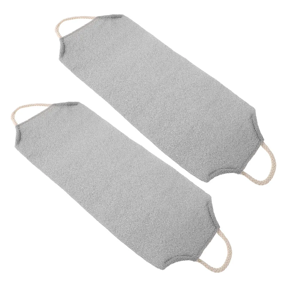 2Pcs Exfoliating Back Scrubber Towel Stretchable Shower Body Scrubber Deep Clean for Feet Legs Bath Accessory Light Grey
2Pcs Exfoliating Back Scrubber Towel Stretchable Shower Body Scrubber Deep Clean for Feet Legs Bath Accessory Light Grey
