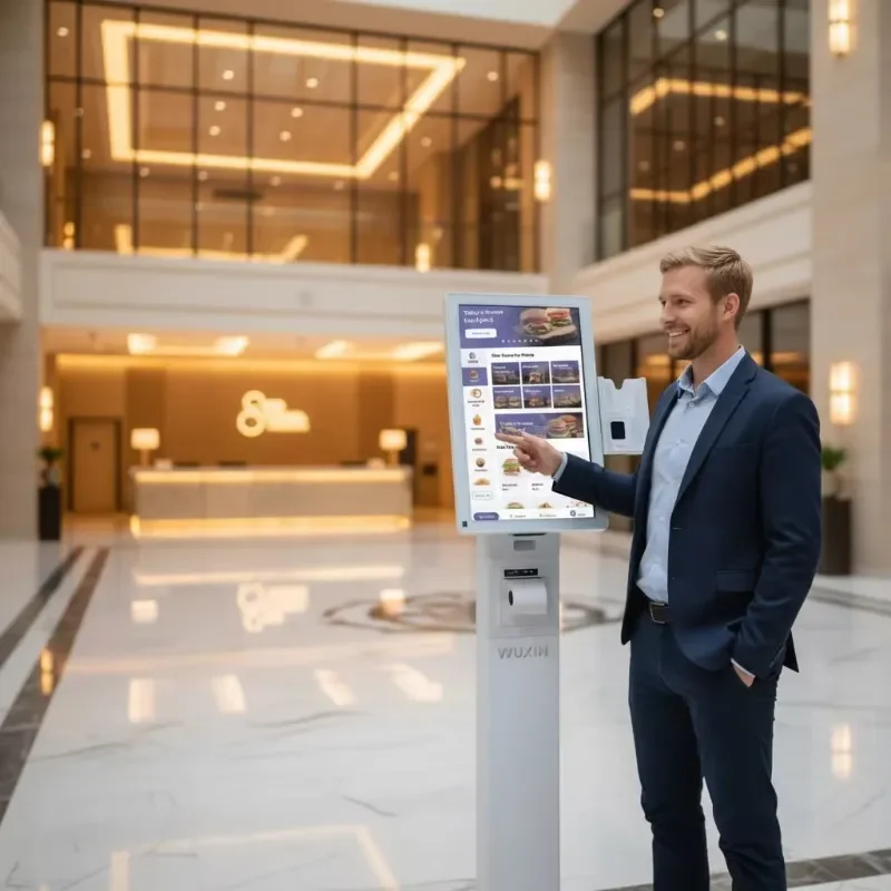 27 Inch Touch LCD Screen Self Order Kiosk OEM Android 14 Payment Machine for Fast Food Chains Hotel Restaurant Cafe Smart
27 Inch Touch LCD Screen Self Order Kiosk OEM Android 14 Payment Machine for Fast Food Chains Hotel Restaurant Cafe Smart