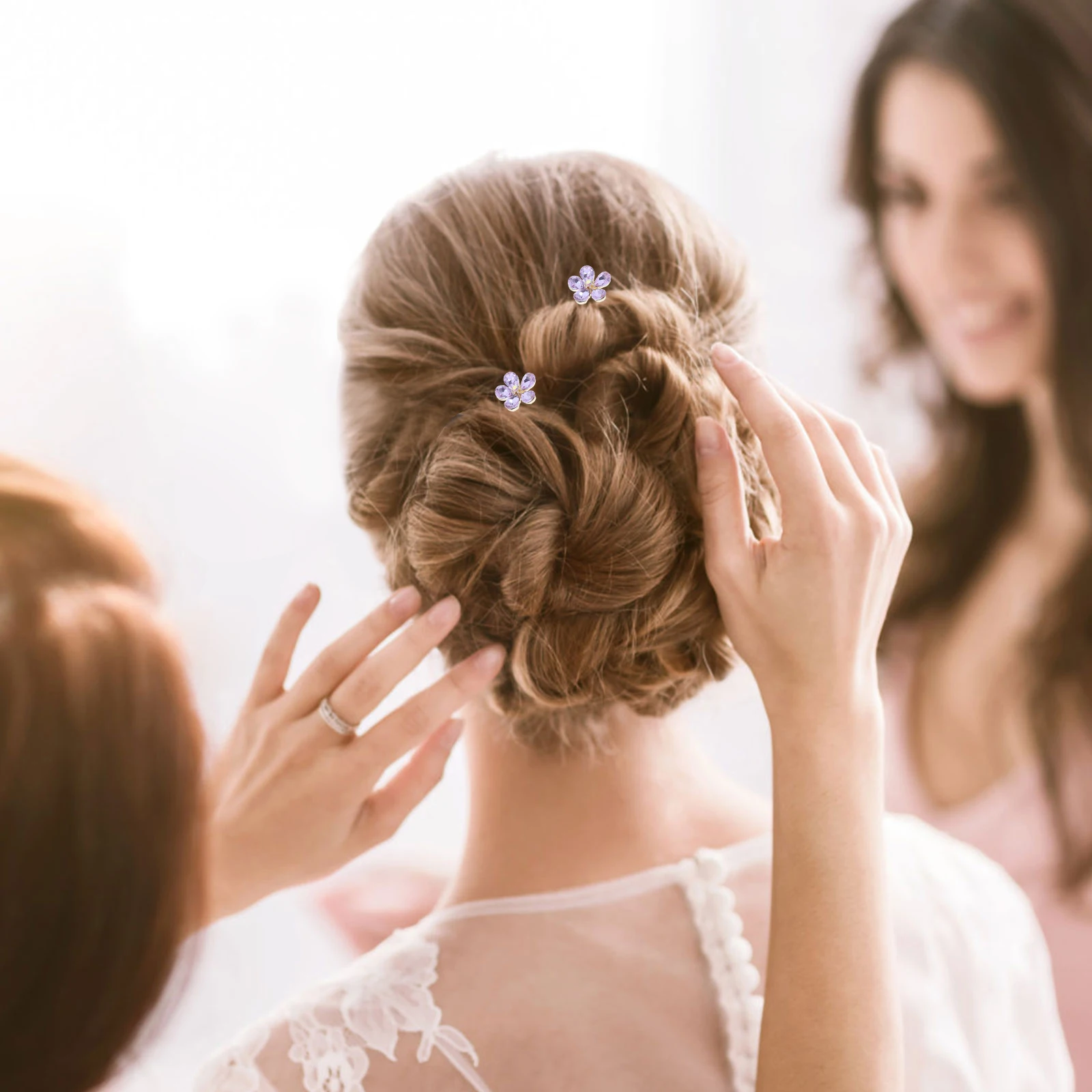 4 Pcs U Shape Hairpins Rhinestone Bridal Accessories Women Wedding Comfortable Non Scratch Firm Grip Hair Tools
4 Pcs U Shape Hairpins Rhinestone Bridal Accessories Women Wedding Comfortable Non Scratch Firm Grip Hair Tools