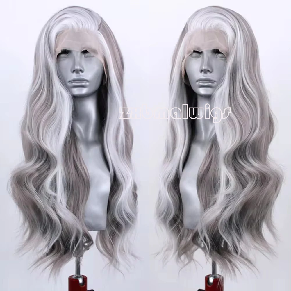 ZXBMALWIGS Синтетические волосы Мелирование Серые волнистые 13X4 Парики фронта шнурка для женщин Высокотемпературное волокно Парики шнурка Повседневный косплей
ZXBMALWIGS Синтетические волосы Мелирование Серые волнистые 13X4 Парики фронта шнурка для женщин Высокотемпературное волокно Парики шнурка Повседневный косплей