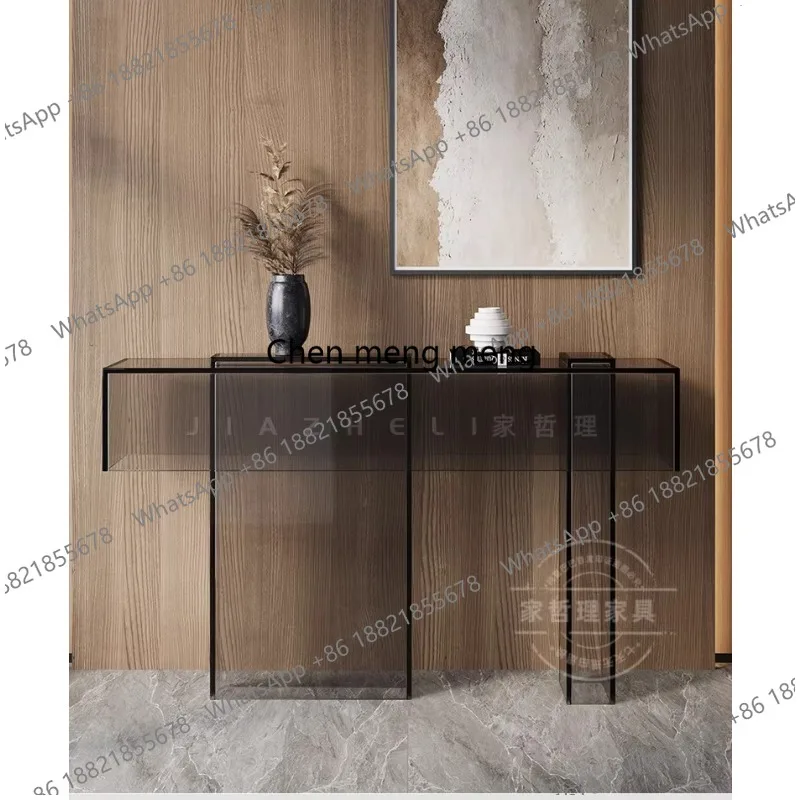 New console table, living room, wall-walled acrylic end viewing platform, creative design decorative cabinet
New console table, living room, wall-walled acrylic end viewing platform, creative design decorative cabinet