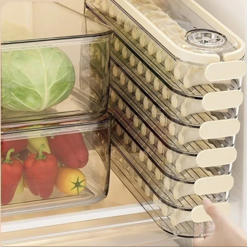 Household Food Grade Food Storage Box, Kitchen Refrigerator, Frozen Multi-layer Transparent Dumpling Box
Household Food Grade Food Storage Box, Kitchen Refrigerator, Frozen Multi-layer Transparent Dumpling Box