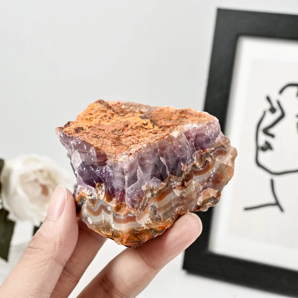 Natural Amethyst Lace Agate Raw Stone Decor for Home Office Crystal Display Collection Perfect for Christmas Valentine's Day
Natural Amethyst Lace Agate Raw Stone Decor for Home Office Crystal Display Collection Perfect for Christmas Valentine's Day