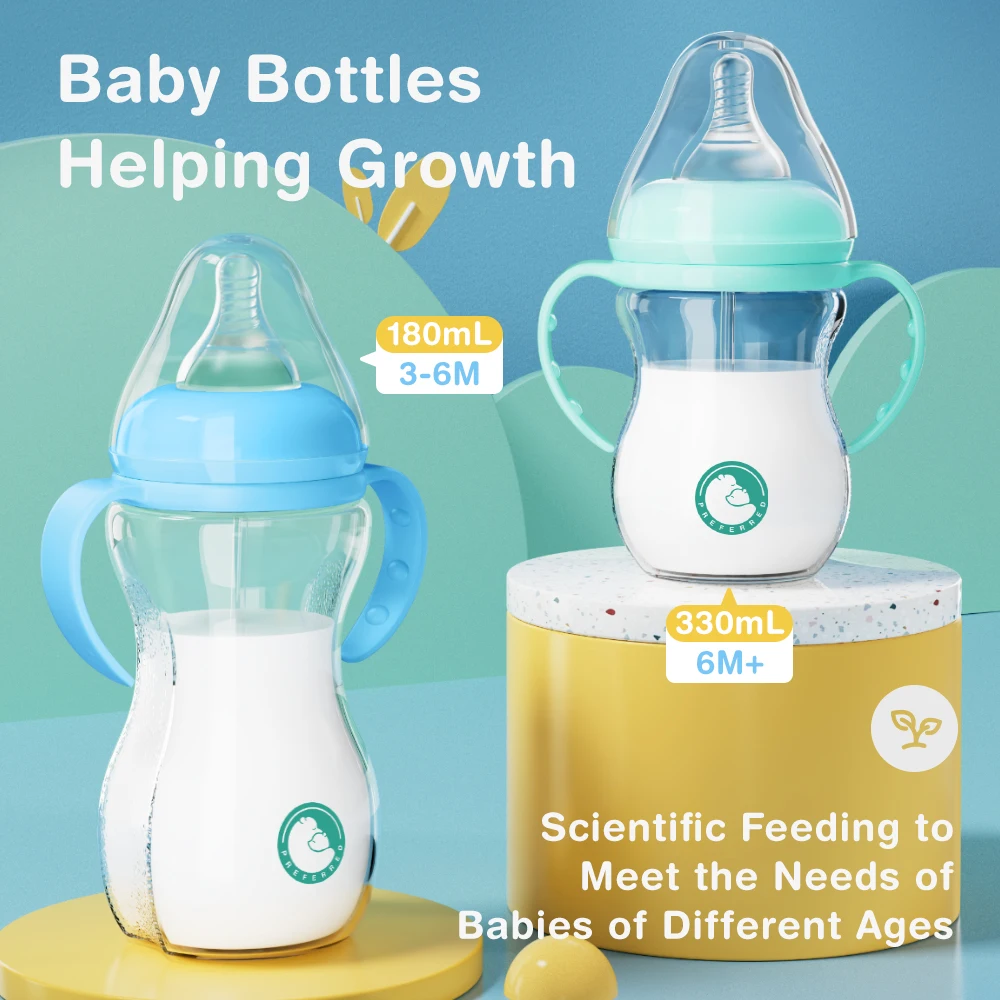180/330ml Portable Baby Bottle Bite-Resistant Anti-Flatulence PP Bottle Large-Capacity Bottle For Babies 0-6 Months Old BPA-Free
180/330ml Portable Baby Bottle Bite-Resistant Anti-Flatulence PP Bottle Large-Capacity Bottle For Babies 0-6 Months Old BPA-Free