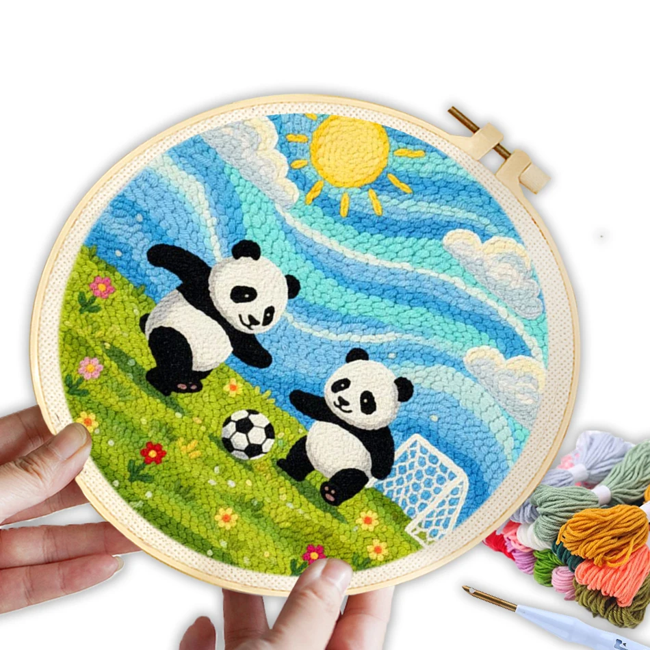CHENISTORY punch needle embroidery kit for beginners handmade souvenir Animal Football Match Diy Crafts Cross stitch set Sewing
CHENISTORY punch needle embroidery kit for beginners handmade souvenir Animal Football Match Diy Crafts Cross stitch set Sewing