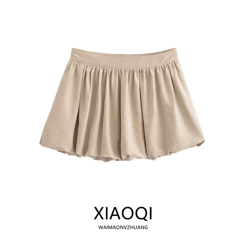 Лето 2023, новая женская юбка-фонарь с воздушным шаром и подолом, модный универсальный дизайн со средней талией, длина, другой материал
Лето 2023, новая женская юбка-фонарь с воздушным шаром и подолом, модный универсальный дизайн со средней талией, длина, другой материал