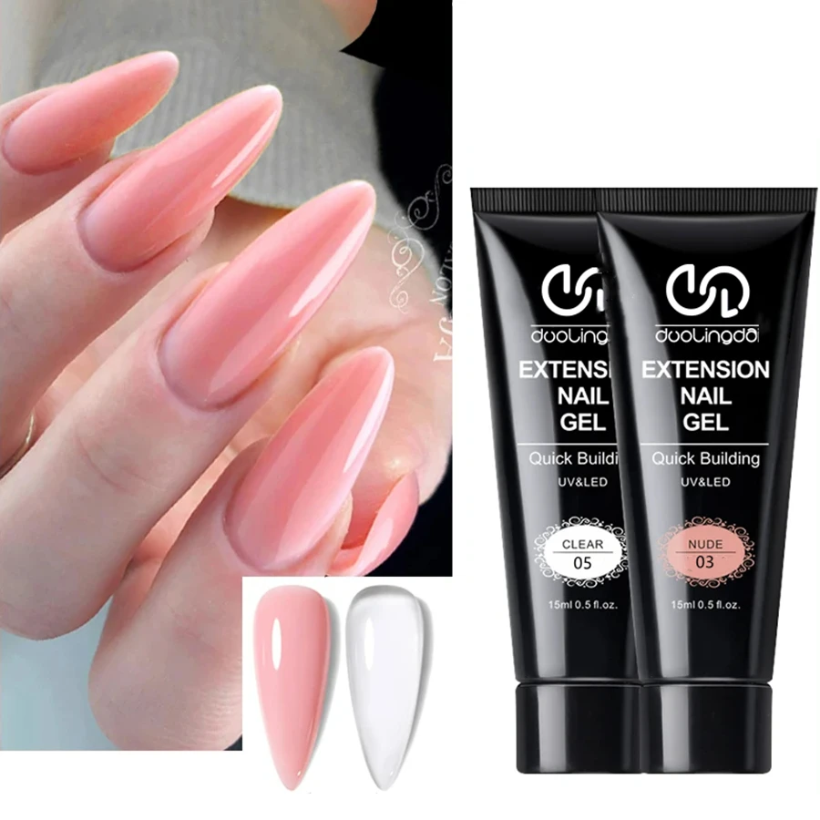DOULINGDAI Poly Nail Gel Kit, 2 Colors Extension Gel With Slip Solution & Dual Forms, Builder Gel for Pro & DIY at Home Manicure Set (Clear&Pink)
DOULINGDAI Poly Nail Gel Kit, 2 Colors Extension Gel With Slip Solution & Dual Forms, Builder Gel for Pro & DIY at Home Manicure Set (Clear&Pink)