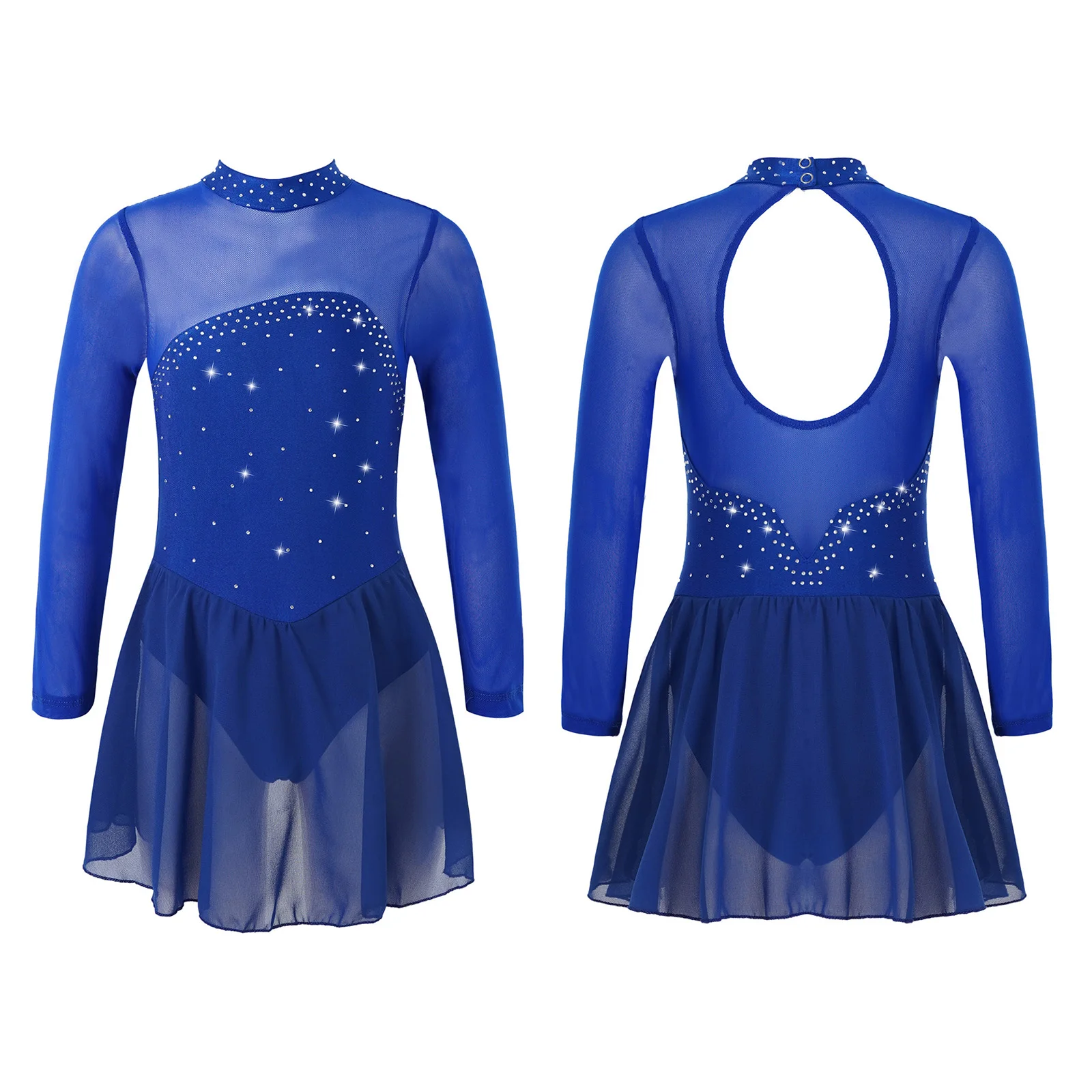 Fashion Kids Girl Shiny Rhinestones Figure Ice Skating Roller Skating Costume Long Sleeves Ballet Dance Gymnastics Leotard Dress
Fashion Kids Girl Shiny Rhinestones Figure Ice Skating Roller Skating Costume Long Sleeves Ballet Dance Gymnastics Leotard Dress