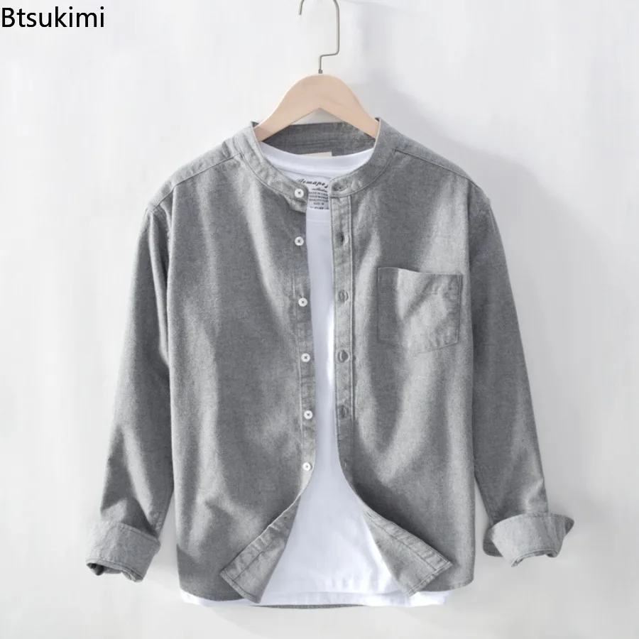 2025 Spring Summer New Men's Shirts 100% Cotton Long Sleeve Tops Solid Simple All-match Shirts Casual Streetwear Men Shirt Coats
2025 Spring Summer New Men's Shirts 100% Cotton Long Sleeve Tops Solid Simple All-match Shirts Casual Streetwear Men Shirt Coats