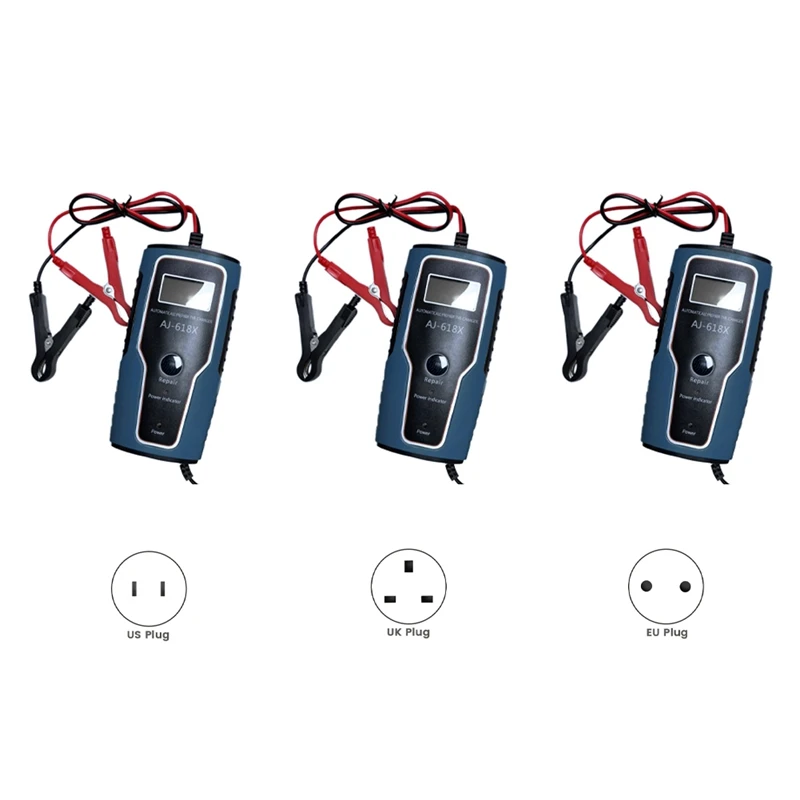 12V Fully Automatic Smart Charger 6A High Power Portable Car Motorcycle Battery Charger For Battery Charging-AT82
12V Fully Automatic Smart Charger 6A High Power Portable Car Motorcycle Battery Charger For Battery Charging-AT82