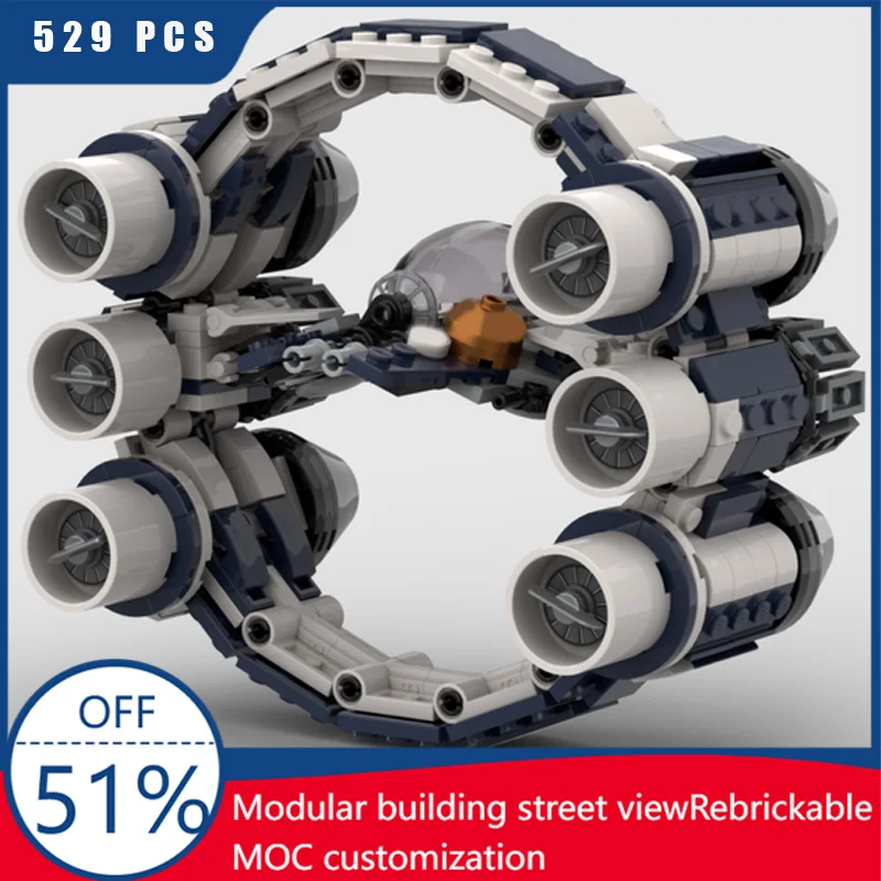 529 шт., космическое военное кольцо на заказ MOC Eta 2 Actis Hyperdrive, космический корабль, битва, модель «сделай сам», архитектура, сборная модель, игрушка в подарок
529 шт., космическое военное кольцо на заказ MOC Eta 2 Actis Hyperdrive, космический корабль, битва, модель «сделай сам», архитектура, сборная модель, игрушка в подарок