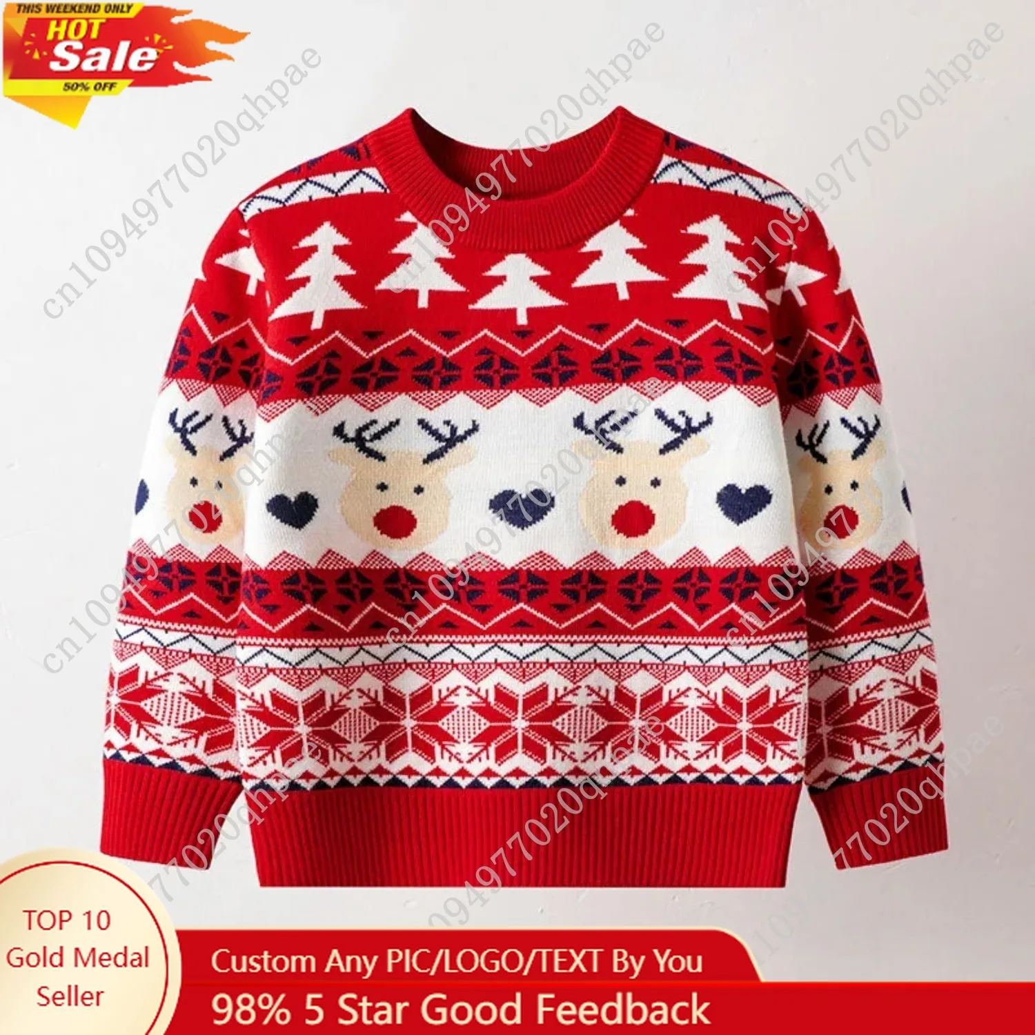 Christmas Boys Girls Sweaters Children's Autumn Winter Knit Jumper Baby Xmas Cartoon Deer Pullover Kids Fashion Casual Clothing
Christmas Boys Girls Sweaters Children's Autumn Winter Knit Jumper Baby Xmas Cartoon Deer Pullover Kids Fashion Casual Clothing