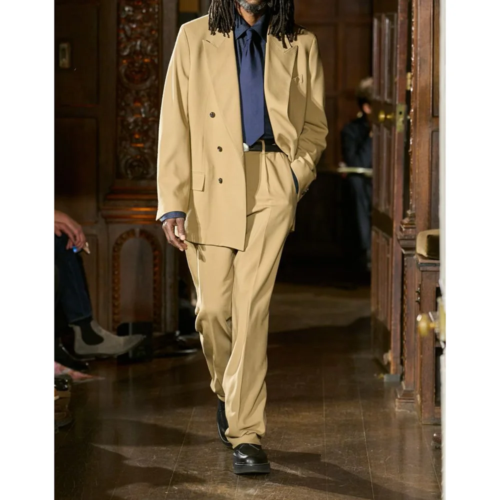 2025 Fashion New Style Men's Suits Banquet Custom Tuxedo Formal Occasion Business Casual Blazer+Pants
2025 Fashion New Style Men's Suits Banquet Custom Tuxedo Formal Occasion Business Casual Blazer+Pants