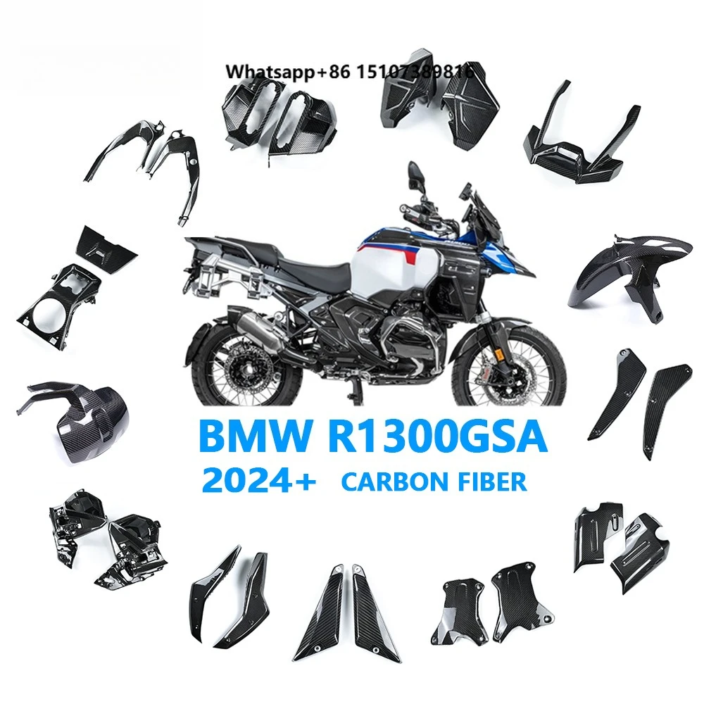 Carbon Real Full Pre-preg Dry Carbon Fiber Motorcycle Full Set Carbon Fairings for R1300GSA R1300GS Adventure 2024+
Carbon Real Full Pre-preg Dry Carbon Fiber Motorcycle Full Set Carbon Fairings for R1300GSA R1300GS Adventure 2024+