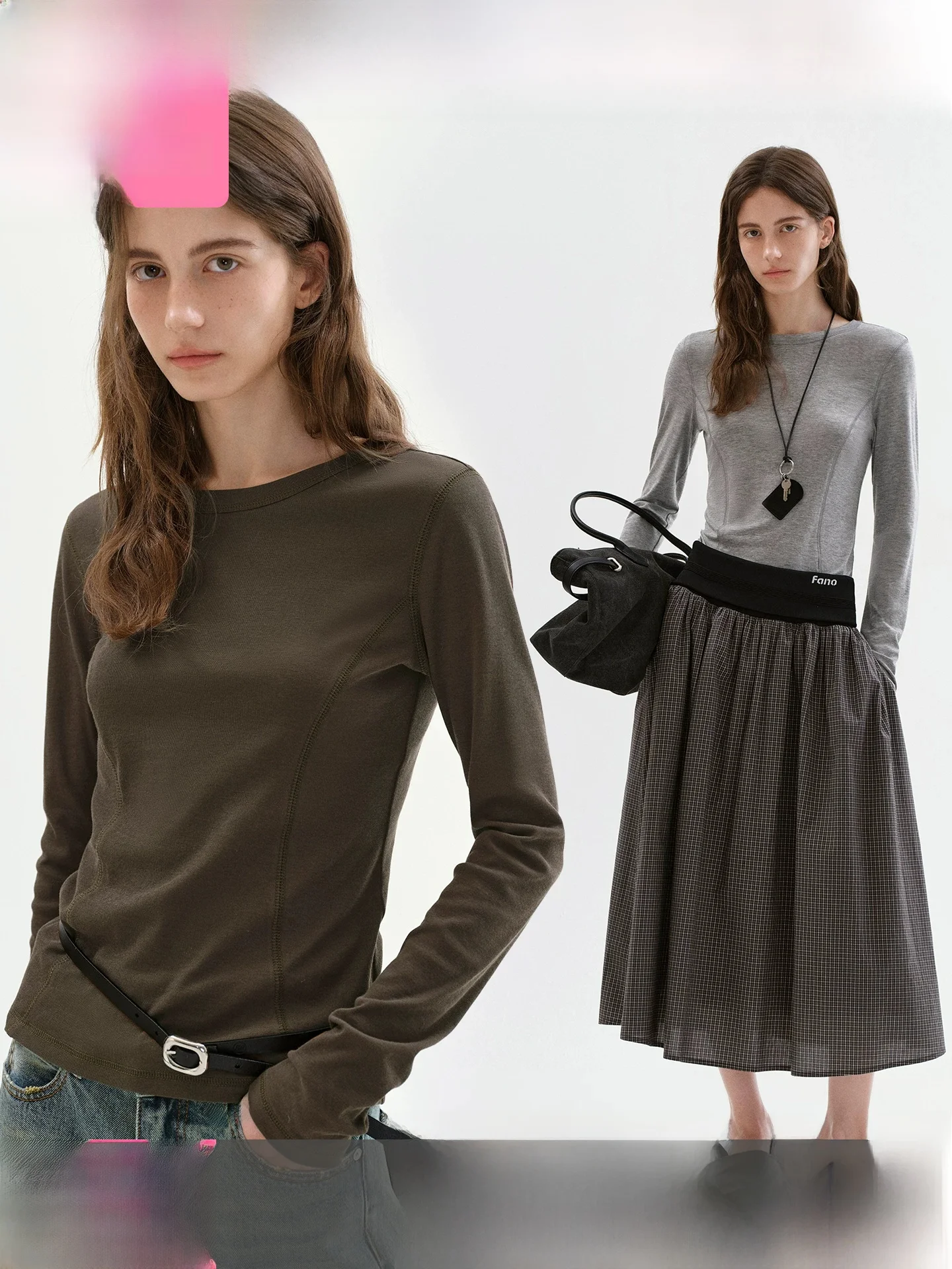Fano Classic Versatile Long Sleeve Women's T-shirt Slim Fit Base Layer Top Comfortable Loose Feeling 2026 New Arrival
Fano Classic Versatile Long Sleeve Women's T-shirt Slim Fit Base Layer Top Comfortable Loose Feeling 2026 New Arrival
