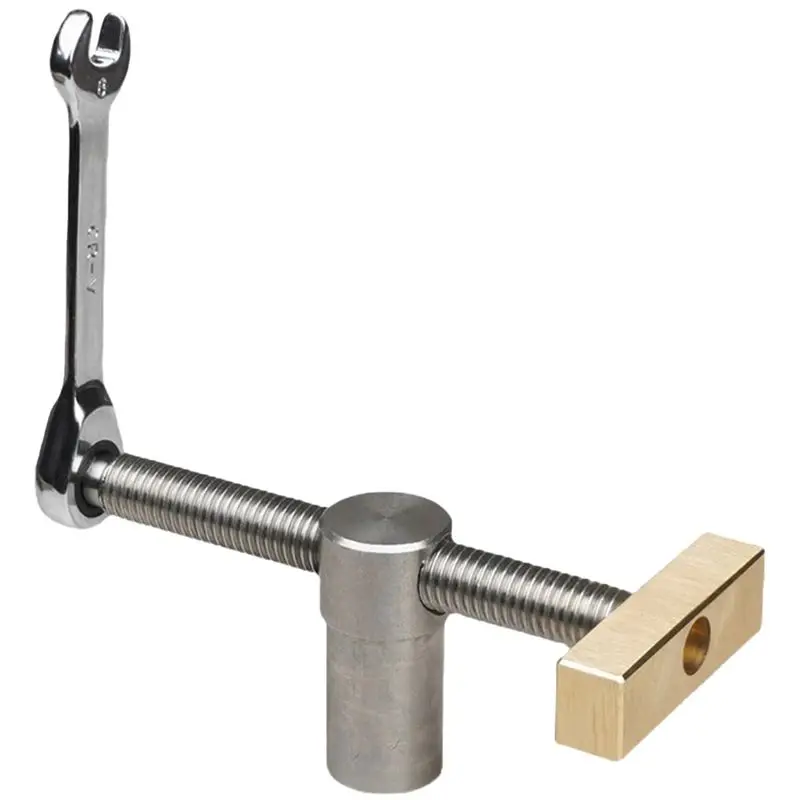 Woodworking Desktop Vise Tenon Head Brass Baffle Desktop Ratchet Locking Stainless Steel Desktop Fixture 20Mm Table Card-AT36
Woodworking Desktop Vise Tenon Head Brass Baffle Desktop Ratchet Locking Stainless Steel Desktop Fixture 20Mm Table Card-AT36