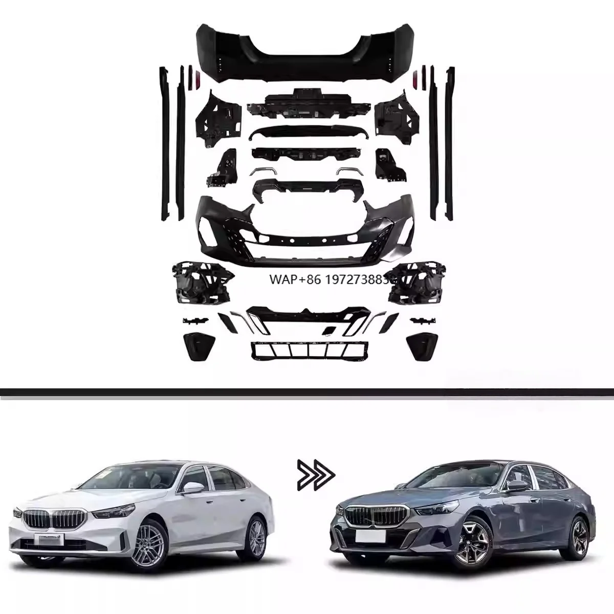 Car Body Kit for 5 Series G60 G68 Full Body Kit Conversion MT Front Rear Bumper Side Skirts Appearance Set for 2024 to 2025
Car Body Kit for 5 Series G60 G68 Full Body Kit Conversion MT Front Rear Bumper Side Skirts Appearance Set for 2024 to 2025