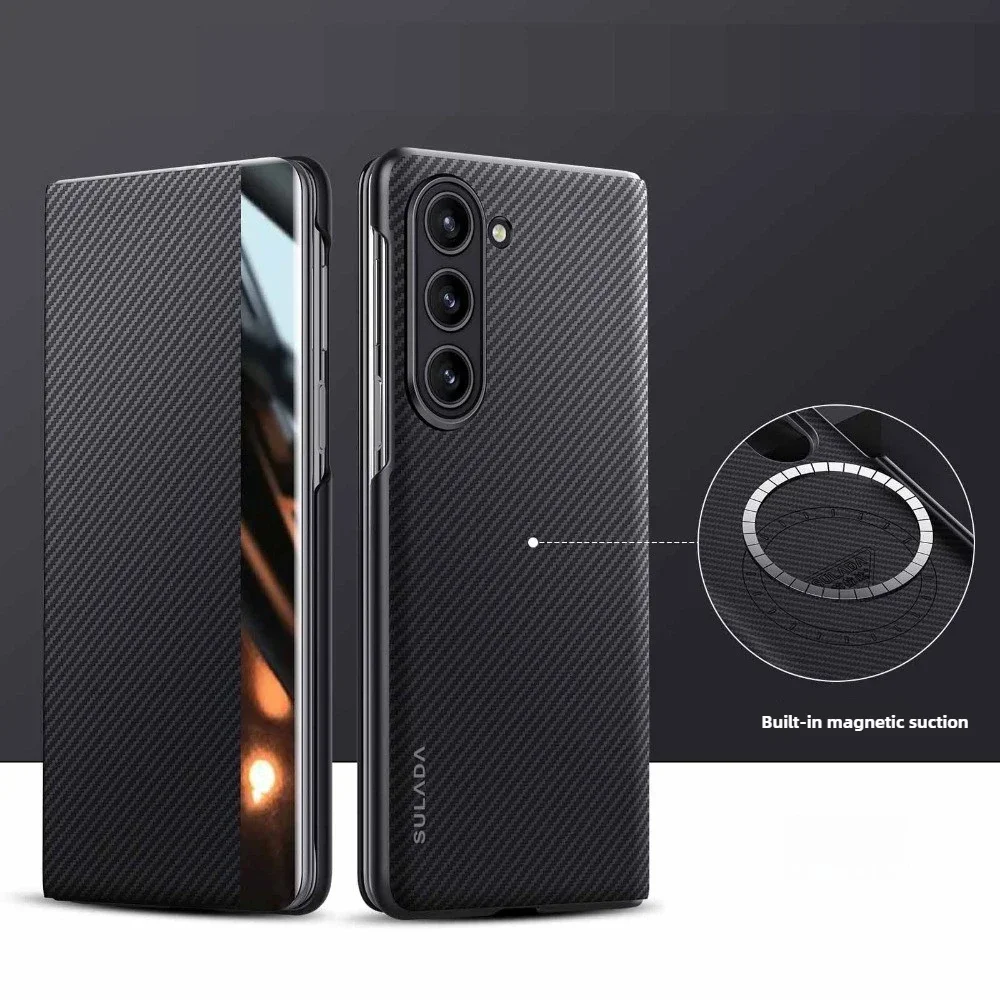 Smart Window Carbon Fiber Texture Magnetic Phone Case with Card Holder for Samsung Galaxy Z Fold 6 5 4 5G Flip Leather Cover
Smart Window Carbon Fiber Texture Magnetic Phone Case with Card Holder for Samsung Galaxy Z Fold 6 5 4 5G Flip Leather Cover