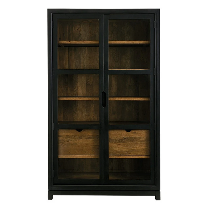 Nordic fashion simple solid wood wine cabinet modern display double door glass small apartment side cabinet
Nordic fashion simple solid wood wine cabinet modern display double door glass small apartment side cabinet