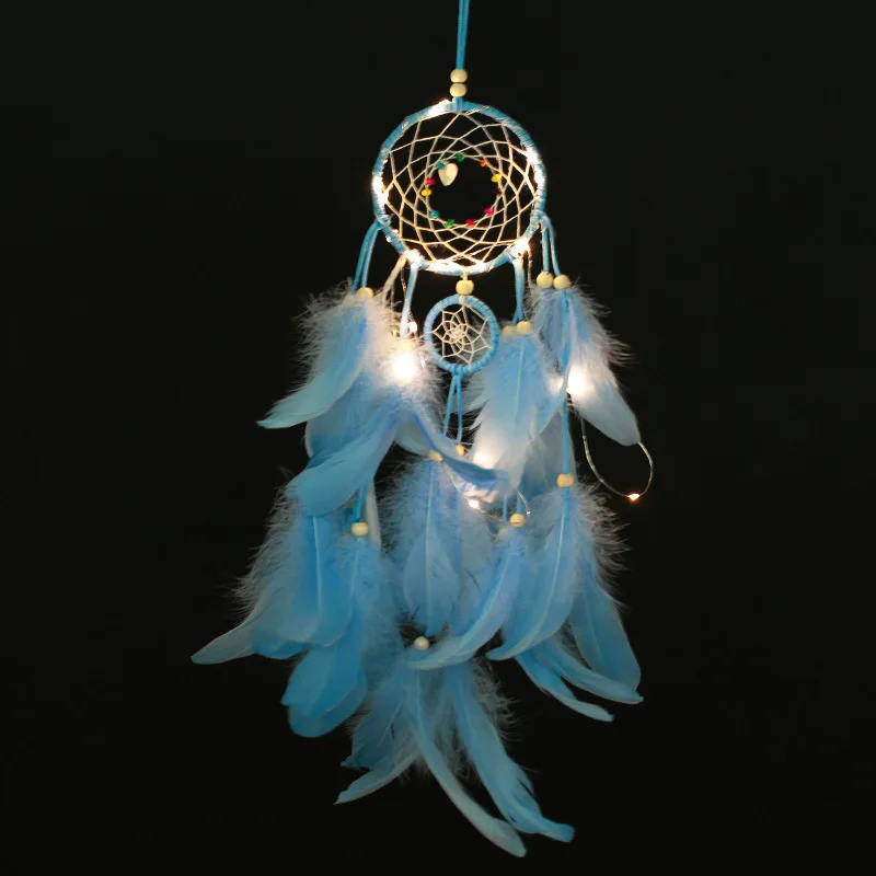 Handmade Feather Glowing Wind Chimes Living Room Garden Household Goods Car Home Festival Christmas Decoration
Handmade Feather Glowing Wind Chimes Living Room Garden Household Goods Car Home Festival Christmas Decoration