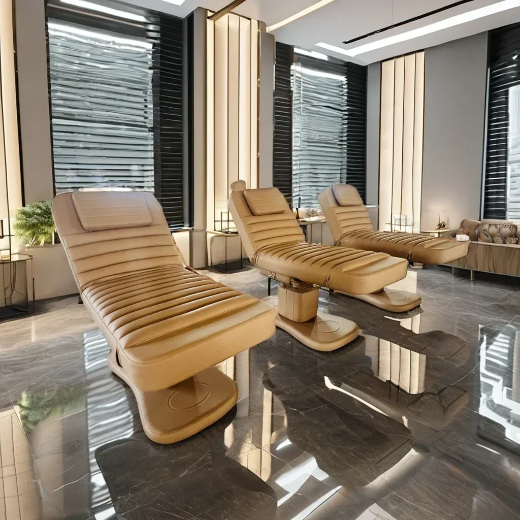 2026 Professional 3 Motor Modern Curved Black Brown Electric Beauty Salon Spa Treatment Facial Bed Full Body Electrical Massage
2026 Professional 3 Motor Modern Curved Black Brown Electric Beauty Salon Spa Treatment Facial Bed Full Body Electrical Massage