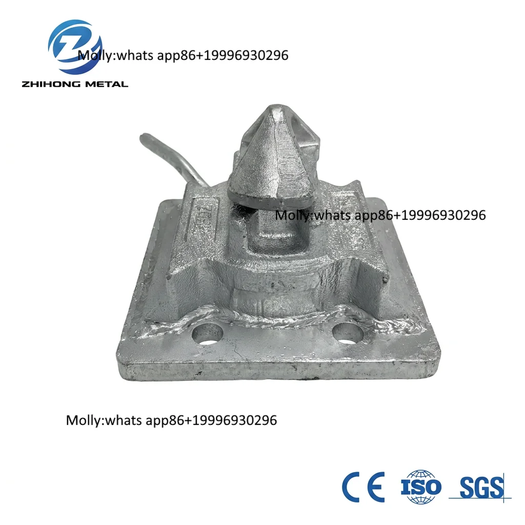 ISO Certified Hot Dip Galvanized Forged Carbon Steel Flush Mount Dovetail Twistlock 45 Degree Bottom Foundation Container
ISO Certified Hot Dip Galvanized Forged Carbon Steel Flush Mount Dovetail Twistlock 45 Degree Bottom Foundation Container