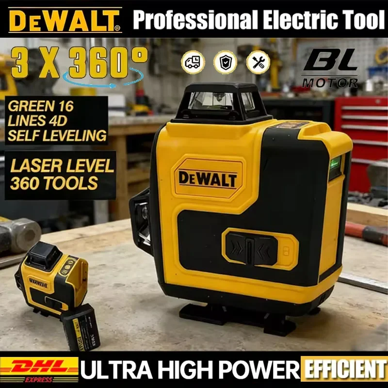 Оригинальный лазерный уровень Dewalt 16 линий, 12В, перезаряжаемый, профессиональный, 3 плоскости*360 градусов, вертикальный и горизонтальный, зеленый луч
Оригинальный лазерный уровень Dewalt 16 линий, 12В, перезаряжаемый, профессиональный, 3 плоскости*360 градусов, вертикальный и горизонтальный, зеленый луч
