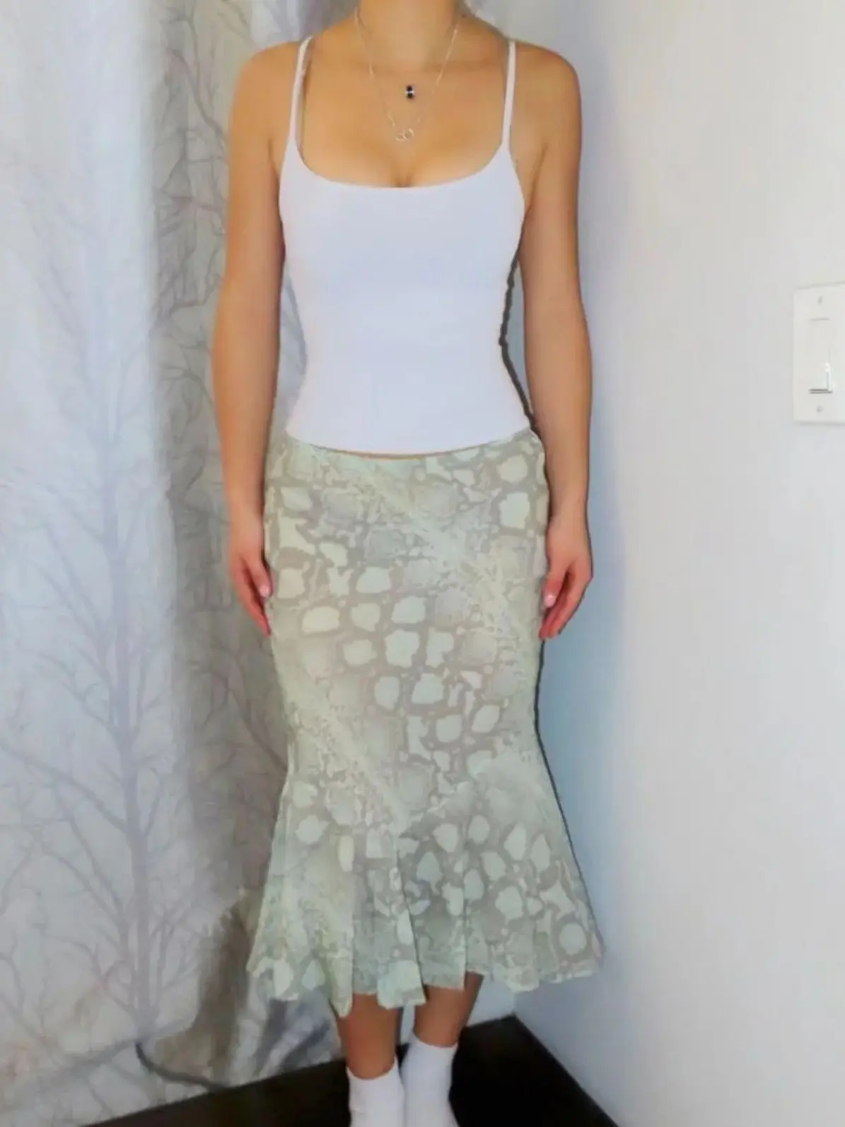 100% Silk Ladies Snake Pattern Print Midi Skirt 2025 New High Waist A-Line Elegant Female Jupe
100% Silk Ladies Snake Pattern Print Midi Skirt 2025 New High Waist A-Line Elegant Female Jupe