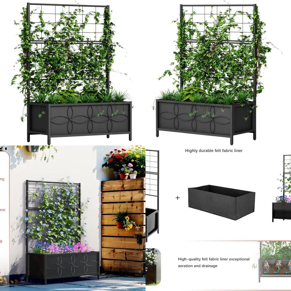 Поднятая садовая кровать с решеткой для овощей и цветов — 15,75 x 35,43 x 48,8 дюйма, идеально подходит для заднего двора, патио или балкона
Поднятая садовая кровать с решеткой для овощей и цветов — 15,75 x 35,43 x 48,8 дюйма, идеально подходит для заднего двора, патио или балкона