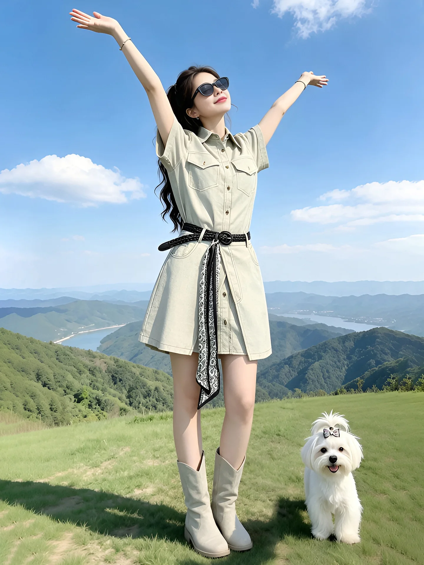 Summer 2026 Women's Retro Workwear Short Sleeve Denim Dress One-Piece High Waist Skirt Two-Piece Set Commute Style Casua...
Summer 2026 Women's Retro Workwear Short Sleeve Denim Dress One-Piece High Waist Skirt Two-Piece Set Commute Style Casua...