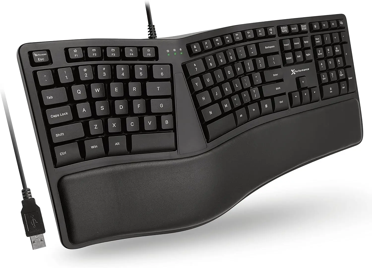 X9 Wired Ergonomic Keyboard With Cushioned Wrist Rest - Type Comfortably Longer - Usb Wired Split Keyboard For Laptop, Pc &
X9 Wired Ergonomic Keyboard With Cushioned Wrist Rest - Type Comfortably Longer - Usb Wired Split Keyboard For Laptop, Pc &