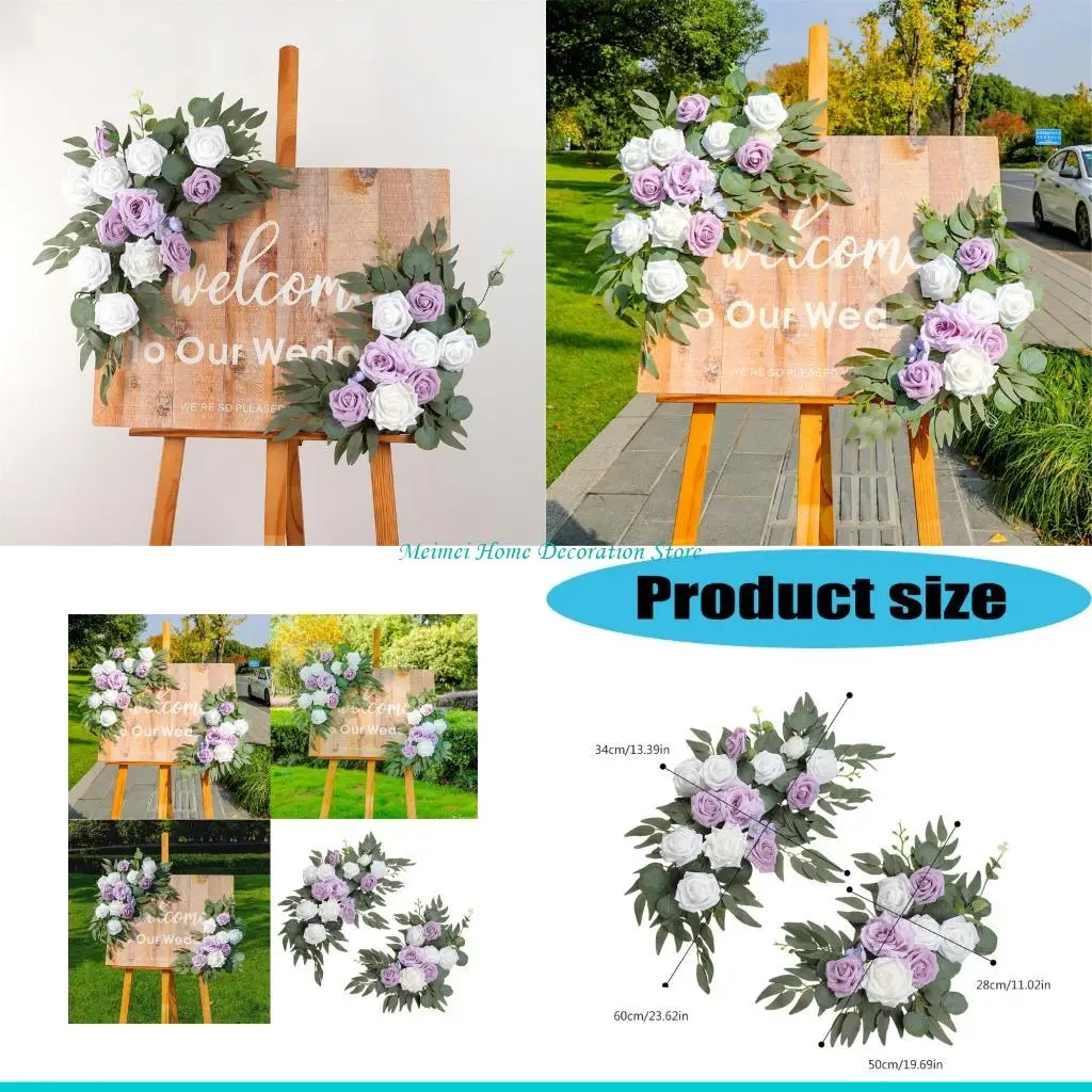 H7BF 2Pcs Artificial Flower Swag for Wedding Ceremony Sign Wedding Reception Backdrops Table Decoration Flower Arrangements
H7BF 2Pcs Artificial Flower Swag for Wedding Ceremony Sign Wedding Reception Backdrops Table Decoration Flower Arrangements