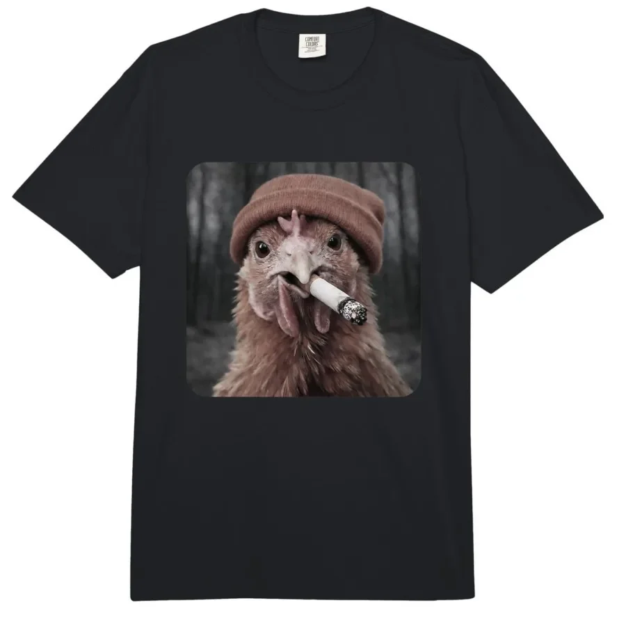 Funny Smoking Chicken Meme Cigarette Grunge Beanie Farmer T-shirt For Men Women 100% Cotton T Shirts Short Sleeve Tops 0410-1
Funny Smoking Chicken Meme Cigarette Grunge Beanie Farmer T-shirt For Men Women 100% Cotton T Shirts Short Sleeve Tops 0410-1