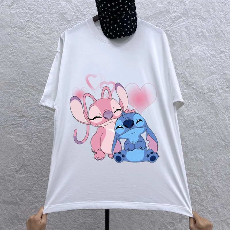 Stitch Korean Version of Summer New Short-sleeved T-shirt Women's Couple T-shirt Pure Cotton Top Sleep Wear Ropa De Dormir
Stitch Korean Version of Summer New Short-sleeved T-shirt Women's Couple T-shirt Pure Cotton Top Sleep Wear Ropa De Dormir