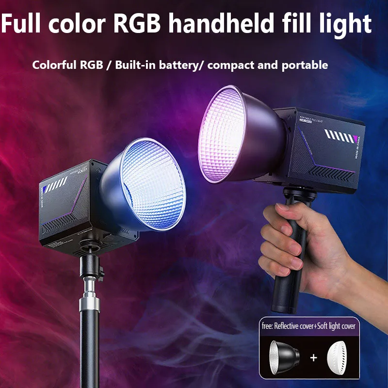 RGB Video Light Portable LED Photography Studio Light with 10000mAh Rechargeable for Vlog Streaming Live Photo Fill Lamp
RGB Video Light Portable LED Photography Studio Light with 10000mAh Rechargeable for Vlog Streaming Live Photo Fill Lamp